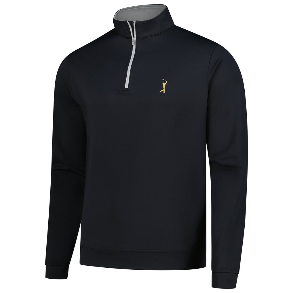  THE PLAYERS Peter Millar Goldman Perth Performance Quarter-Zip Pullover - Black